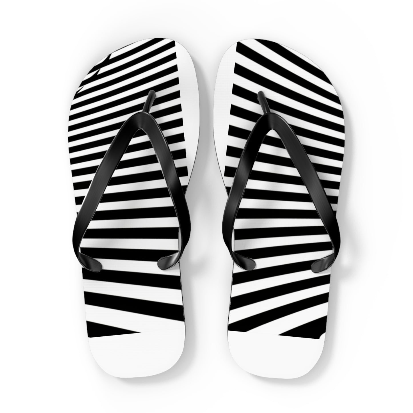 Black & White Men's Flip Flops