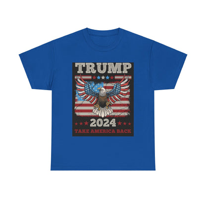 Trump Take America Back (Eagle) Unisex Heavy Cotton Tee