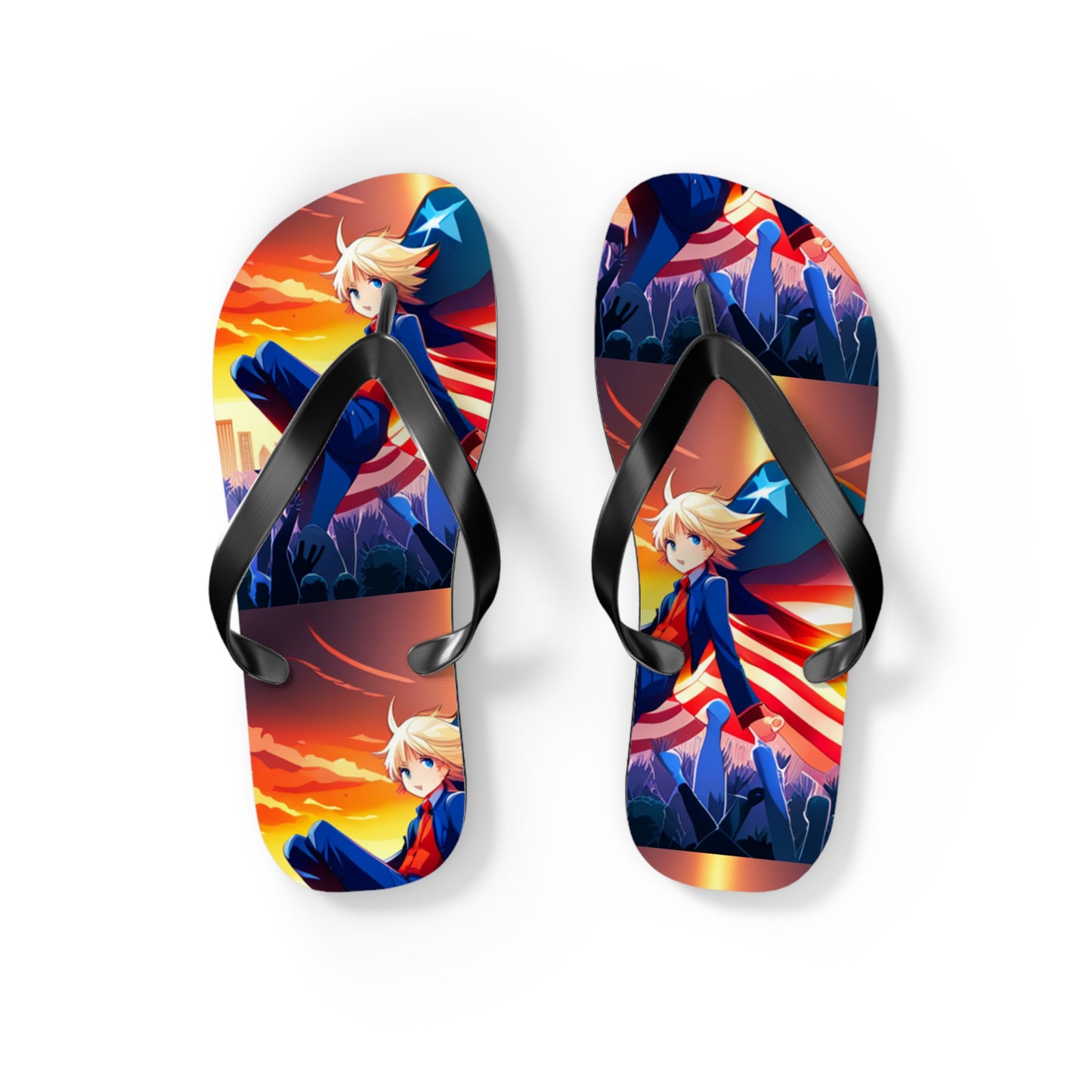 American Super Women Anime Women's Flip Flops