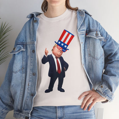 Trump Hat  Unisex Heavy Cotton Tee