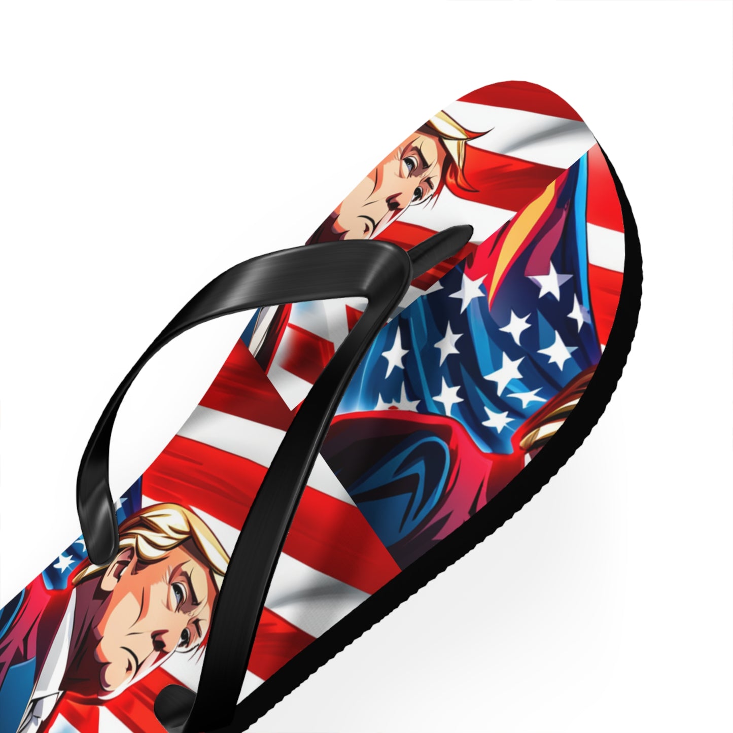 Trump On Flag Men's Flip Flops