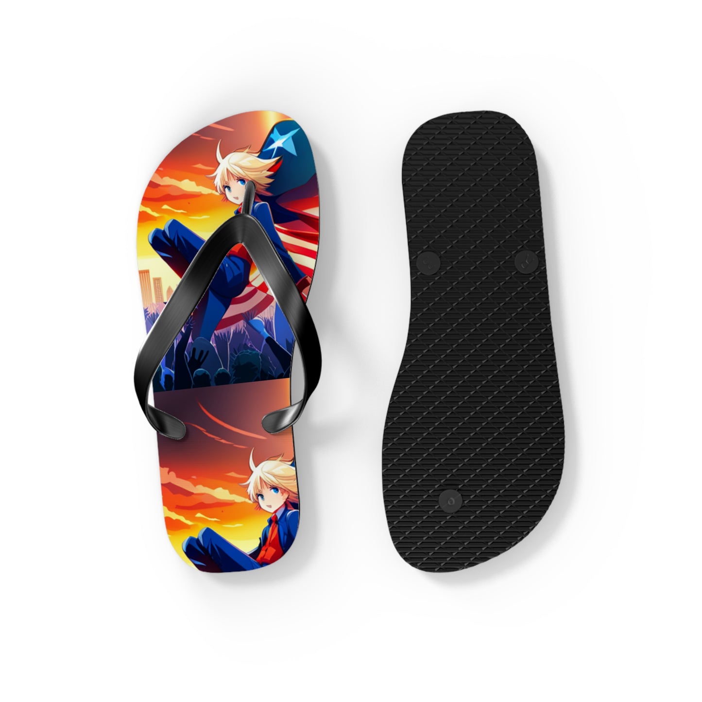 American Super Women Anime Women's Flip Flops