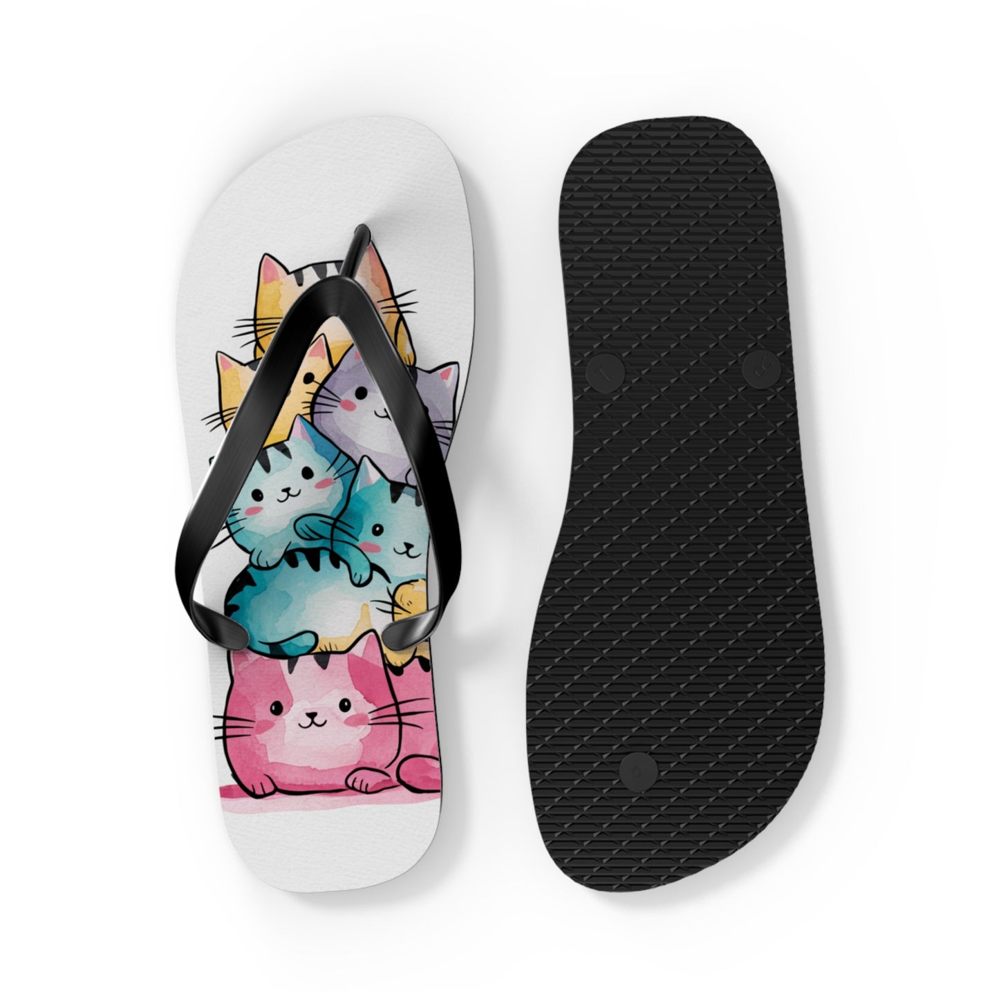 Smiling Cats Flip Flops