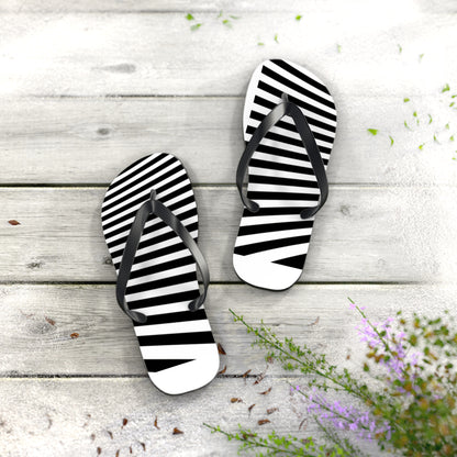 Black & White Men's Flip Flops