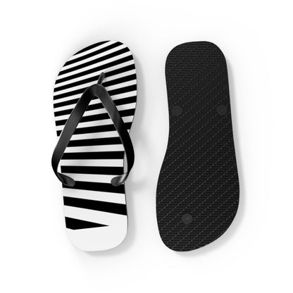 Black & White Men's Flip Flops