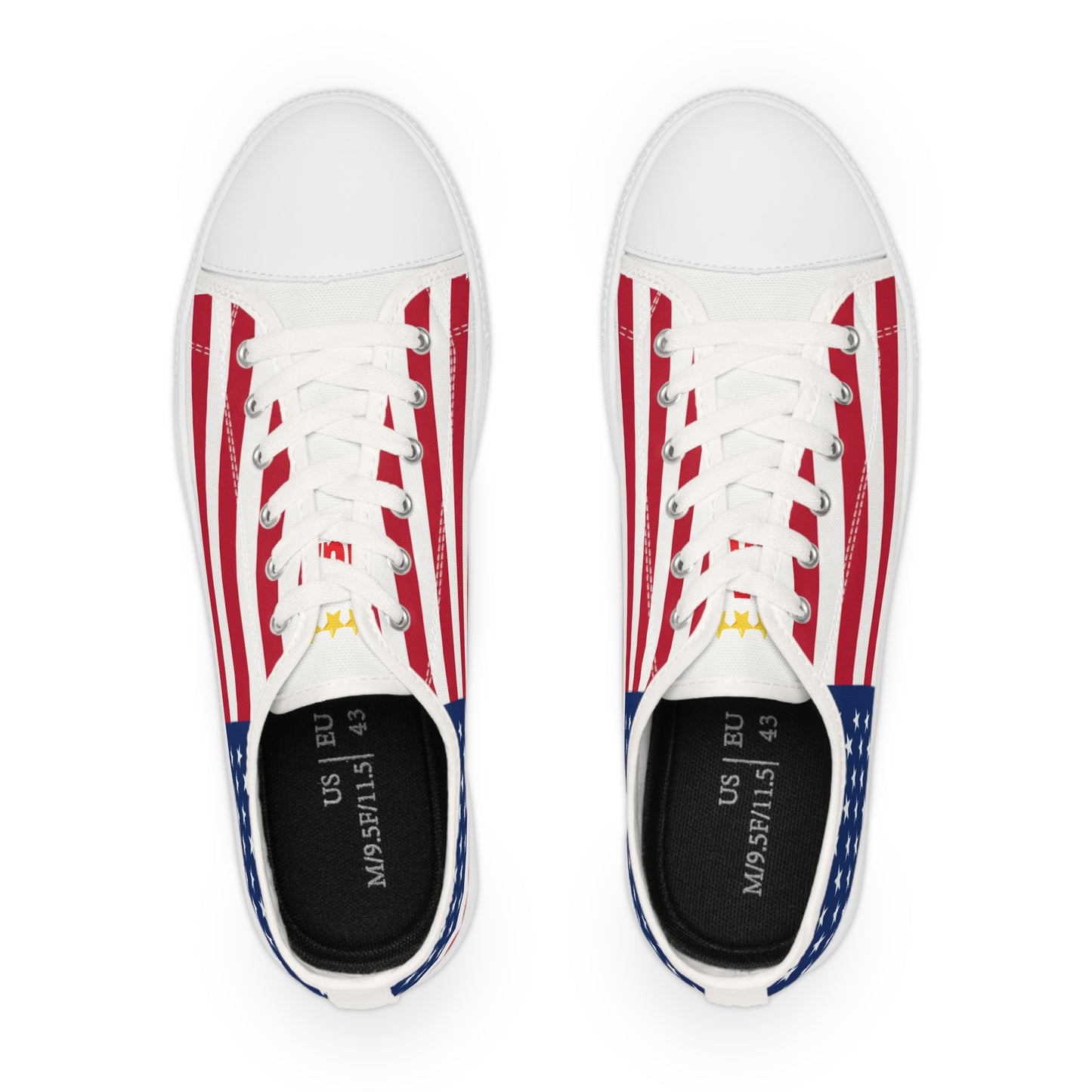 American Flag Men's Low Top Sneakers