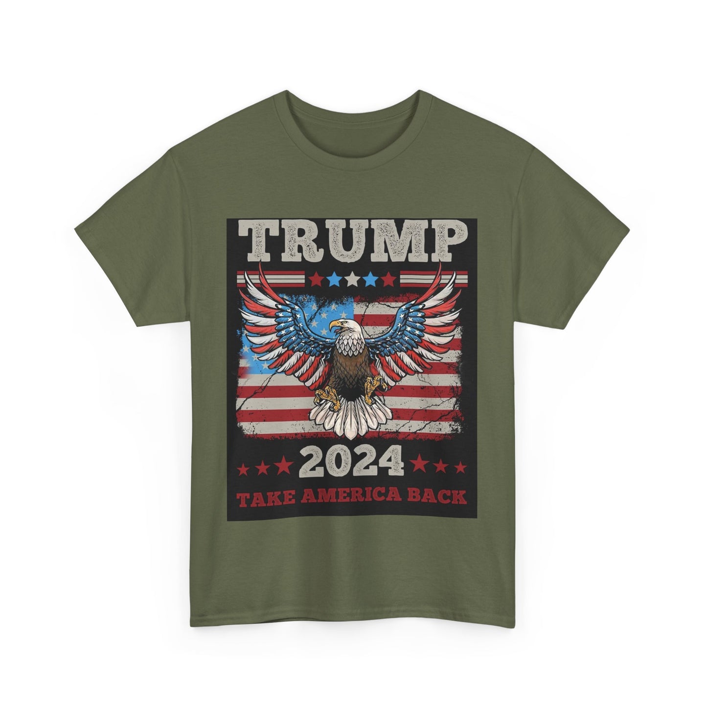 Trump Take America Back (Eagle) Unisex Heavy Cotton Tee