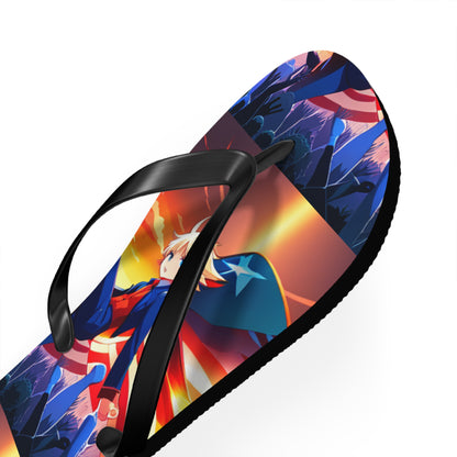 American Super Women Anime Women's Flip Flops