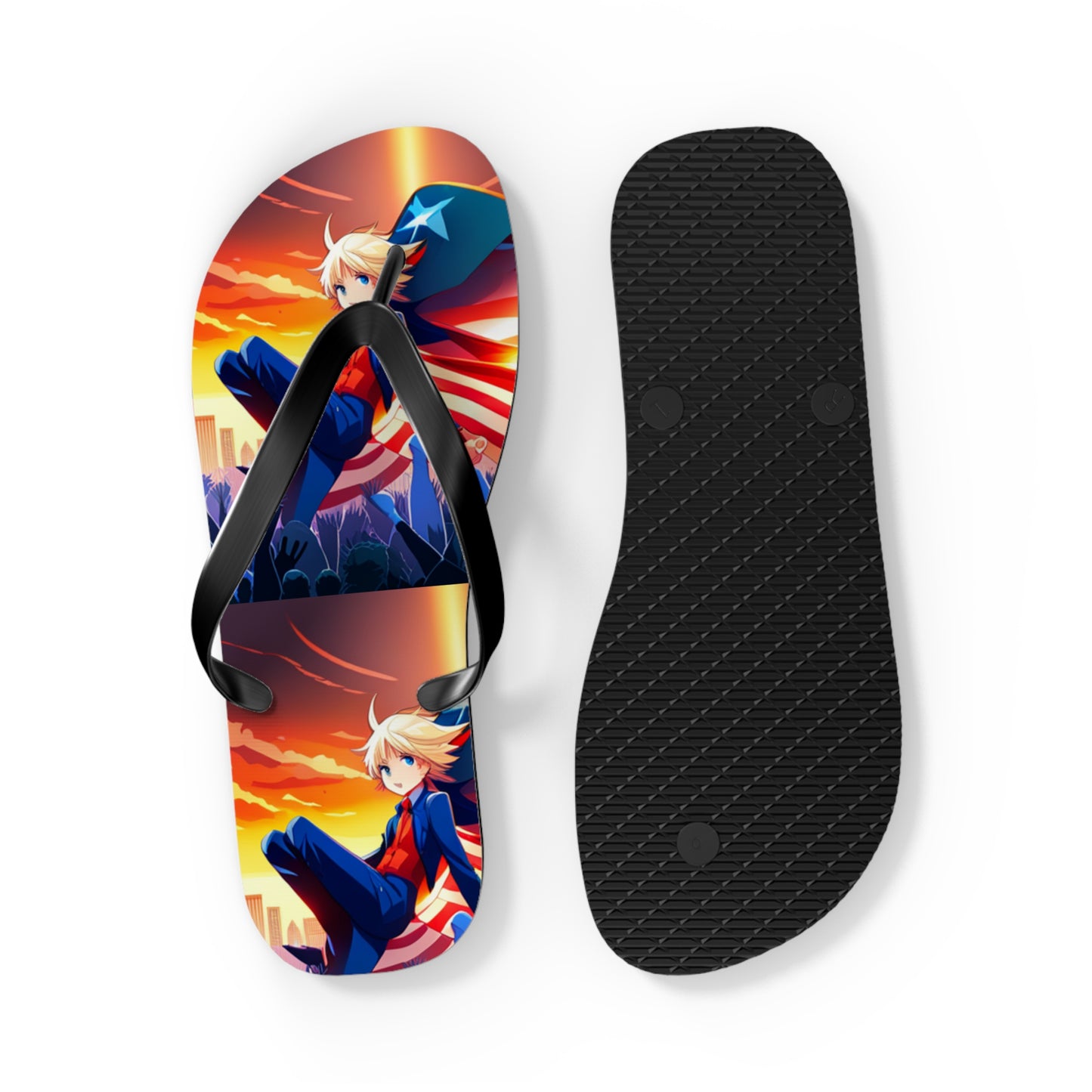 American Super Women Anime Women's Flip Flops