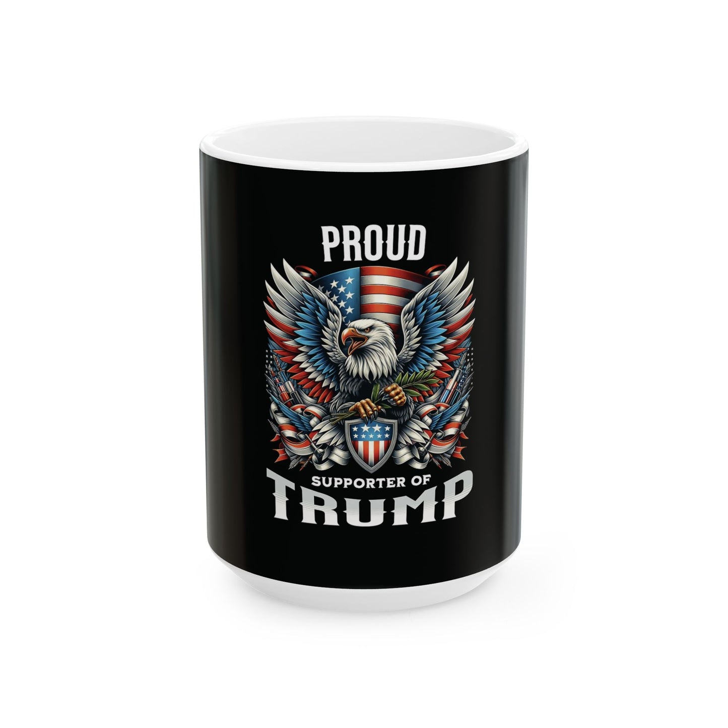 Eagle Trump Supporter Ceramic Mug, (11oz, 15oz)