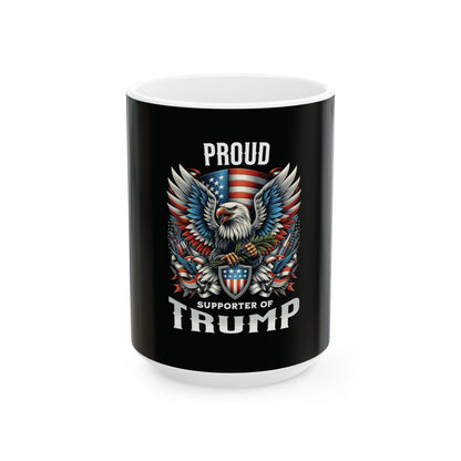 Eagle Trump Supporter Ceramic Mug, (11oz, 15oz)