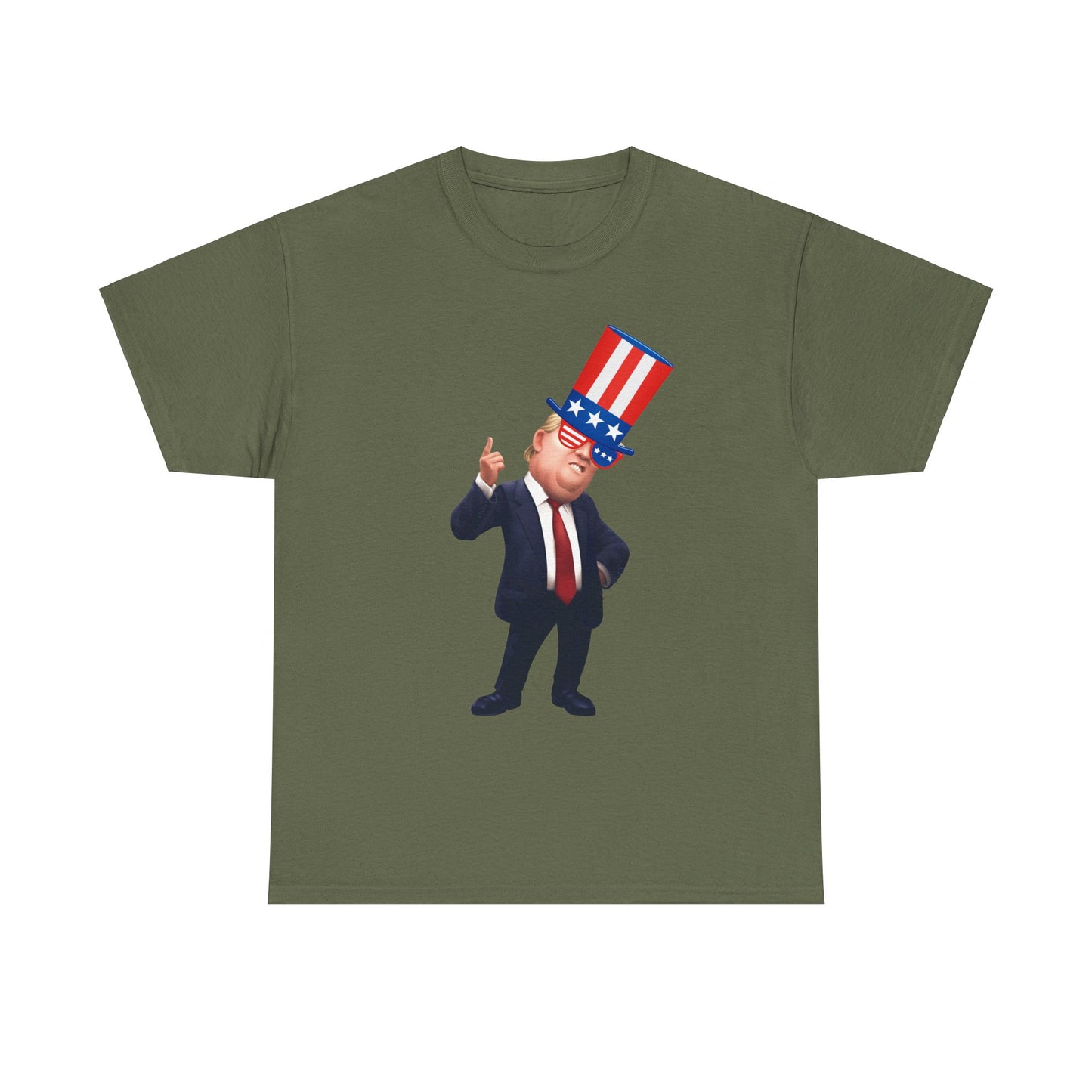 Trump Hat  Unisex Heavy Cotton Tee