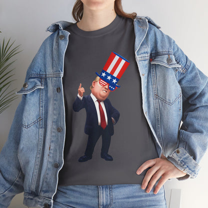 Trump Hat  Unisex Heavy Cotton Tee