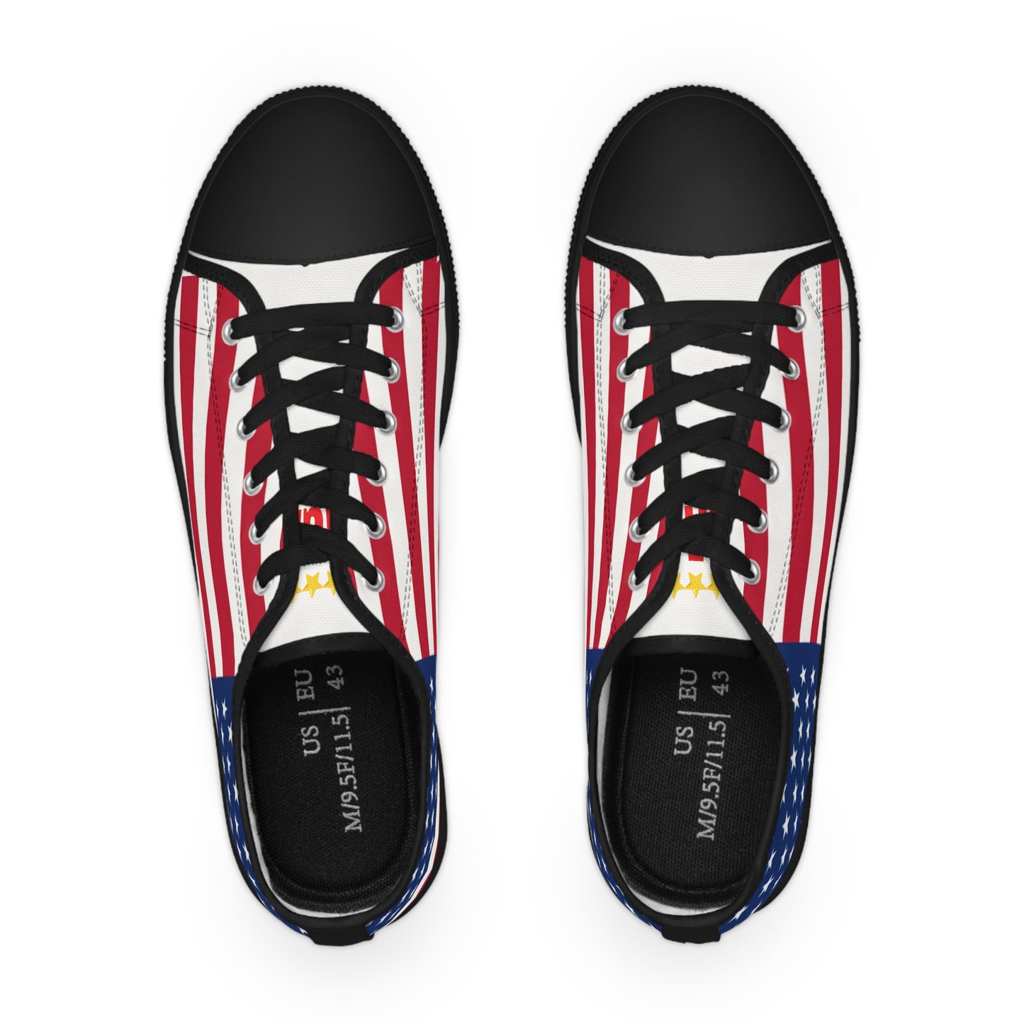 American Flag Men's Low Top Sneakers