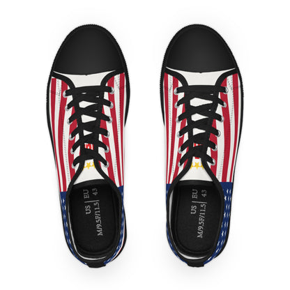 American Flag Men's Low Top Sneakers