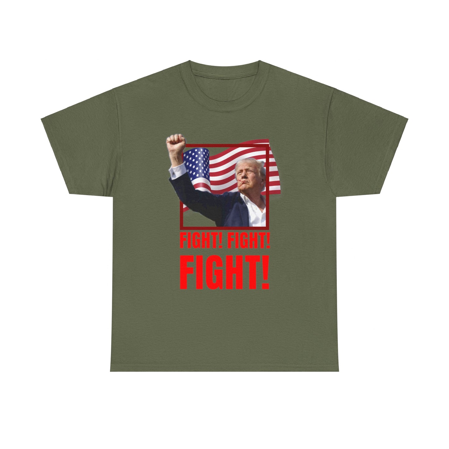 Official Trump Fight for USA Unisex Heavy Cotton Tee