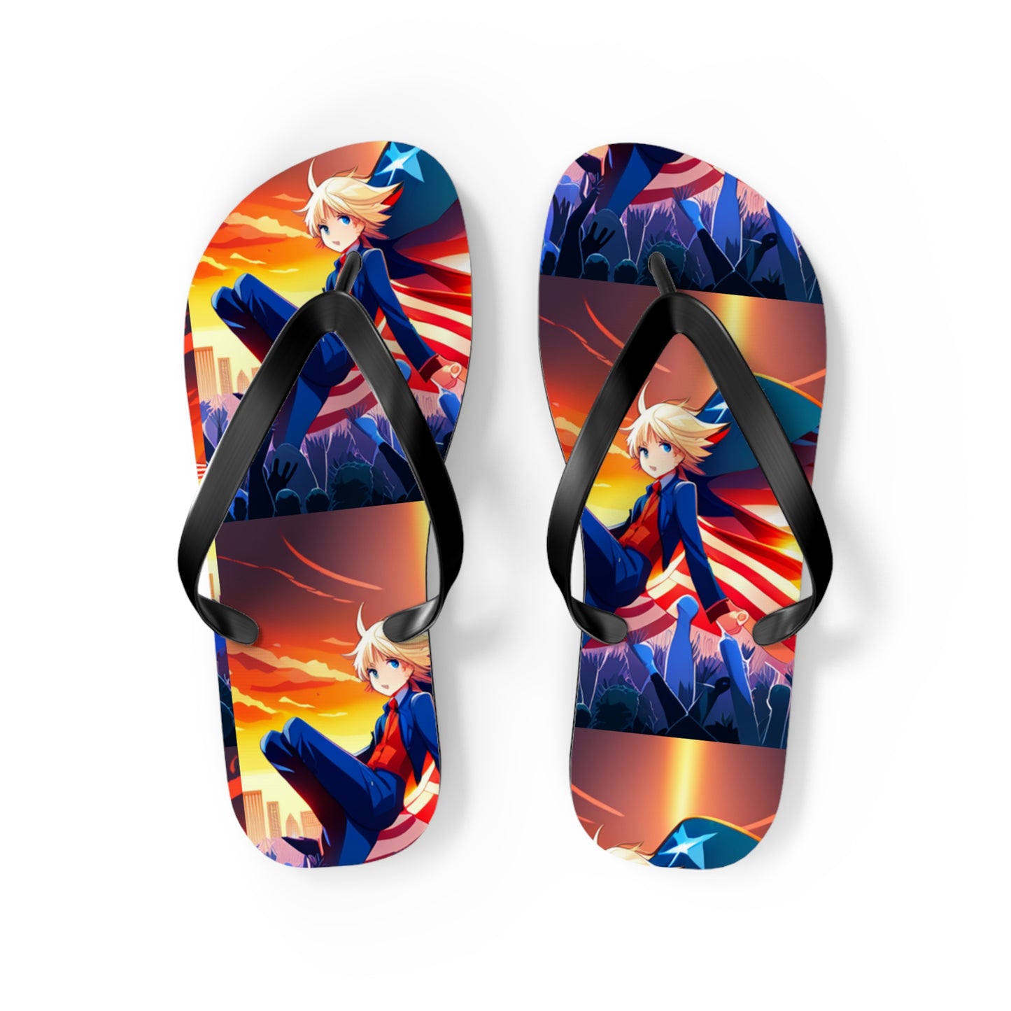 American Super Women Anime Women's Flip Flops