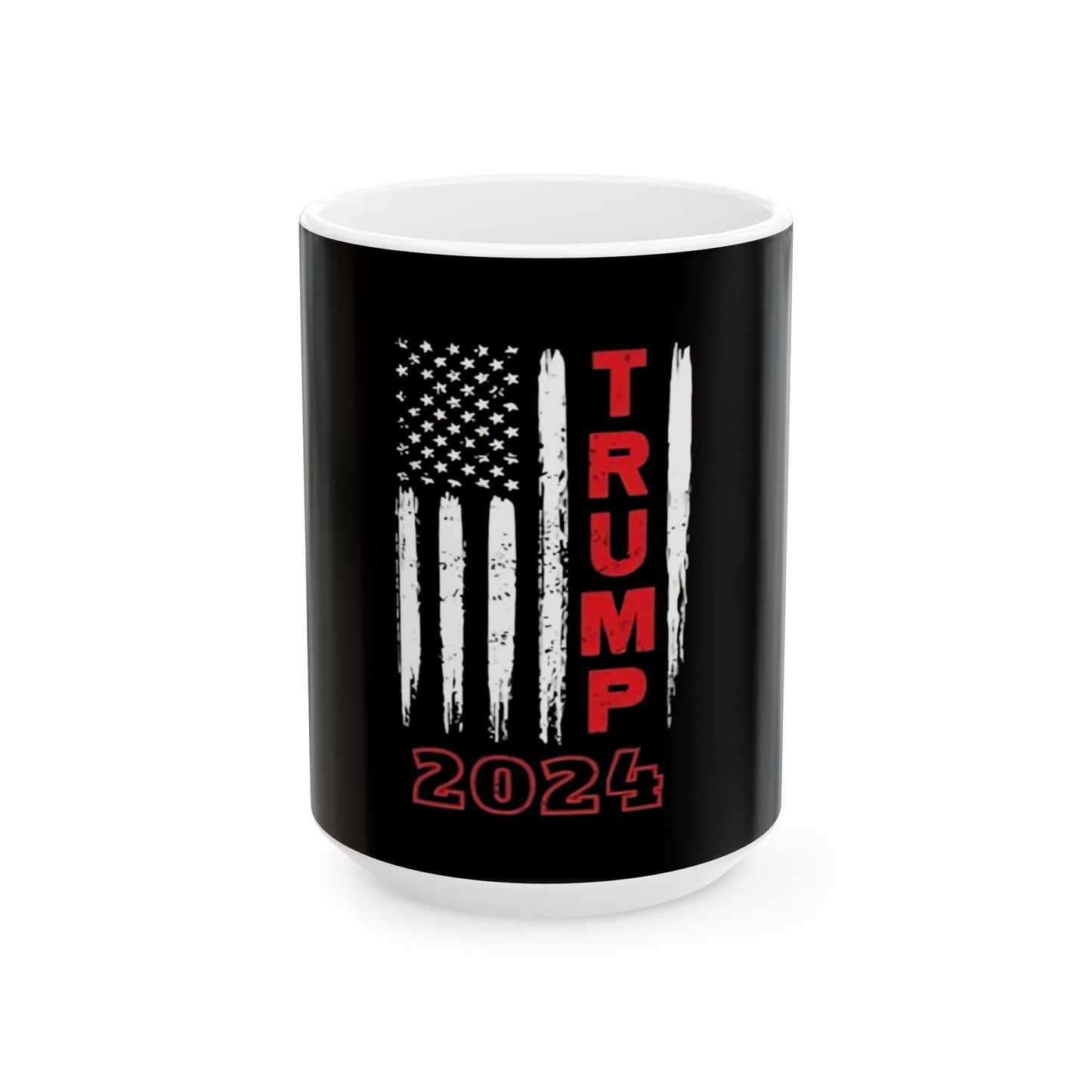 Trump 2024 Black Ceramic Mug, (11oz, 15oz)