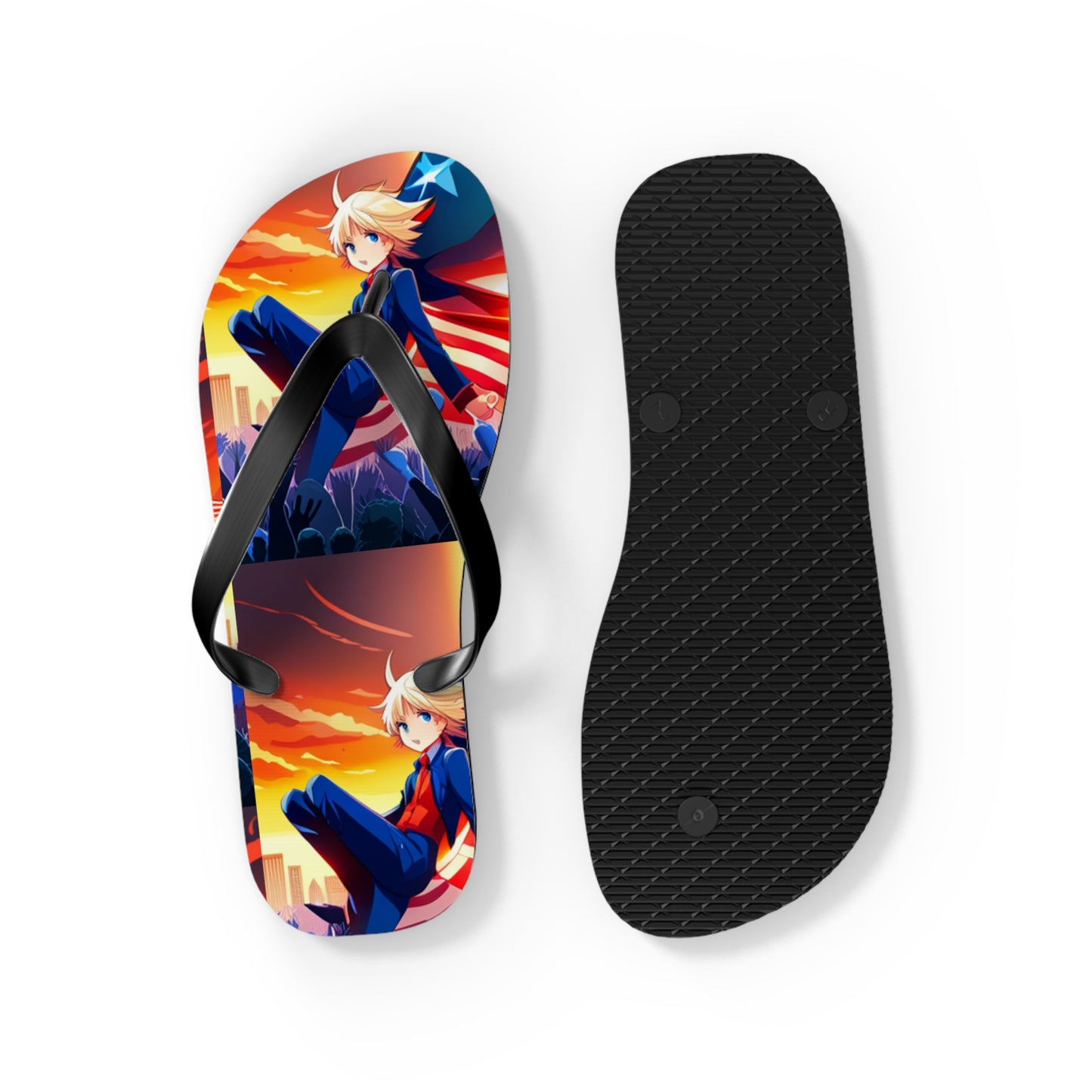 American Super Women Anime Women's Flip Flops