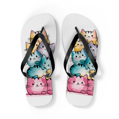 Smiling Cats Flip Flops