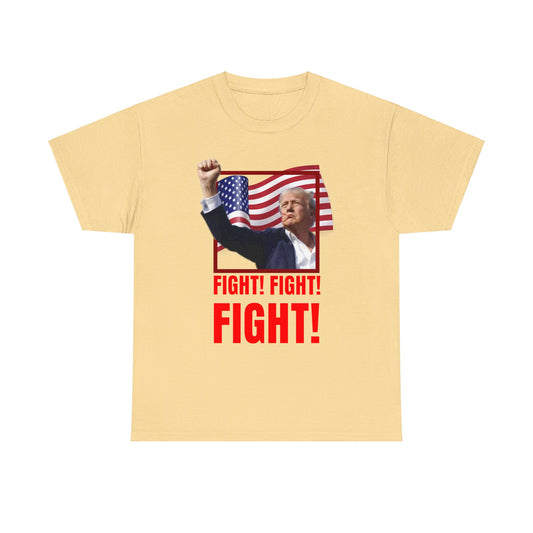 Official Trump Fight for USA Unisex Heavy Cotton Tee