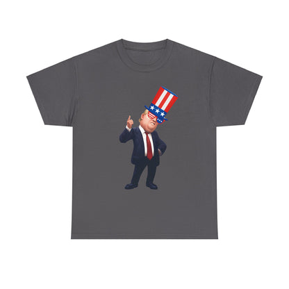 Trump Hat  Unisex Heavy Cotton Tee