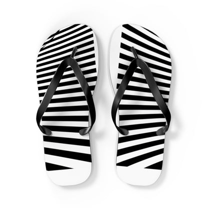 Black & White Men's Flip Flops