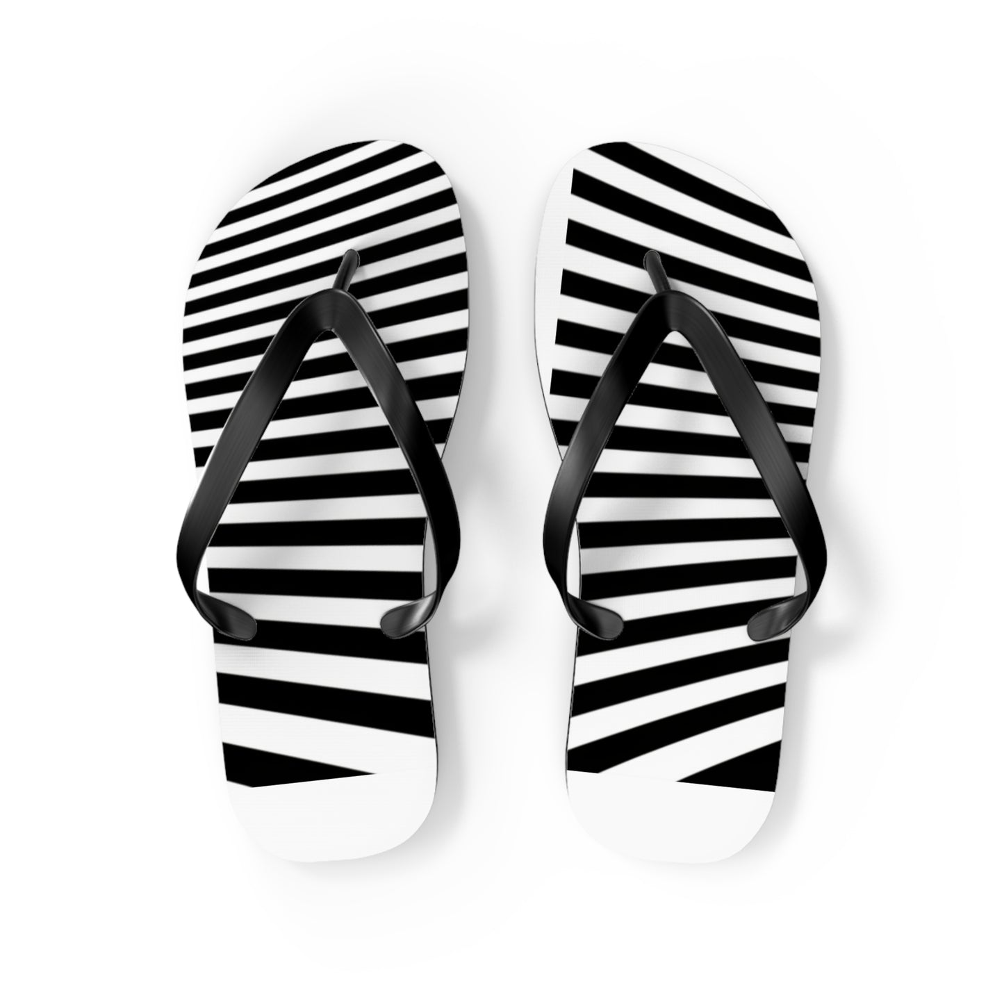 Black & White Men's Flip Flops