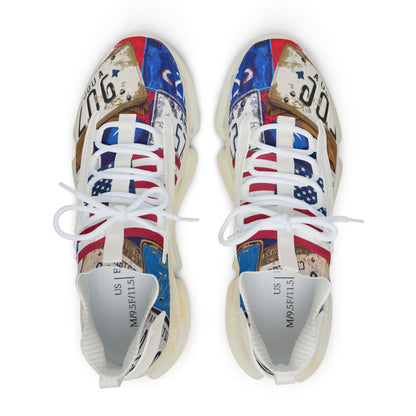 Exclusive American Patriotic Men's Mesh Sneakers