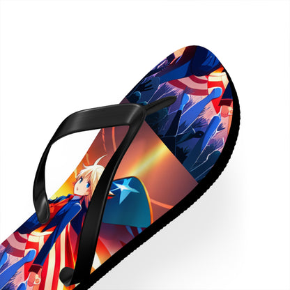 American Super Women Anime Women's Flip Flops