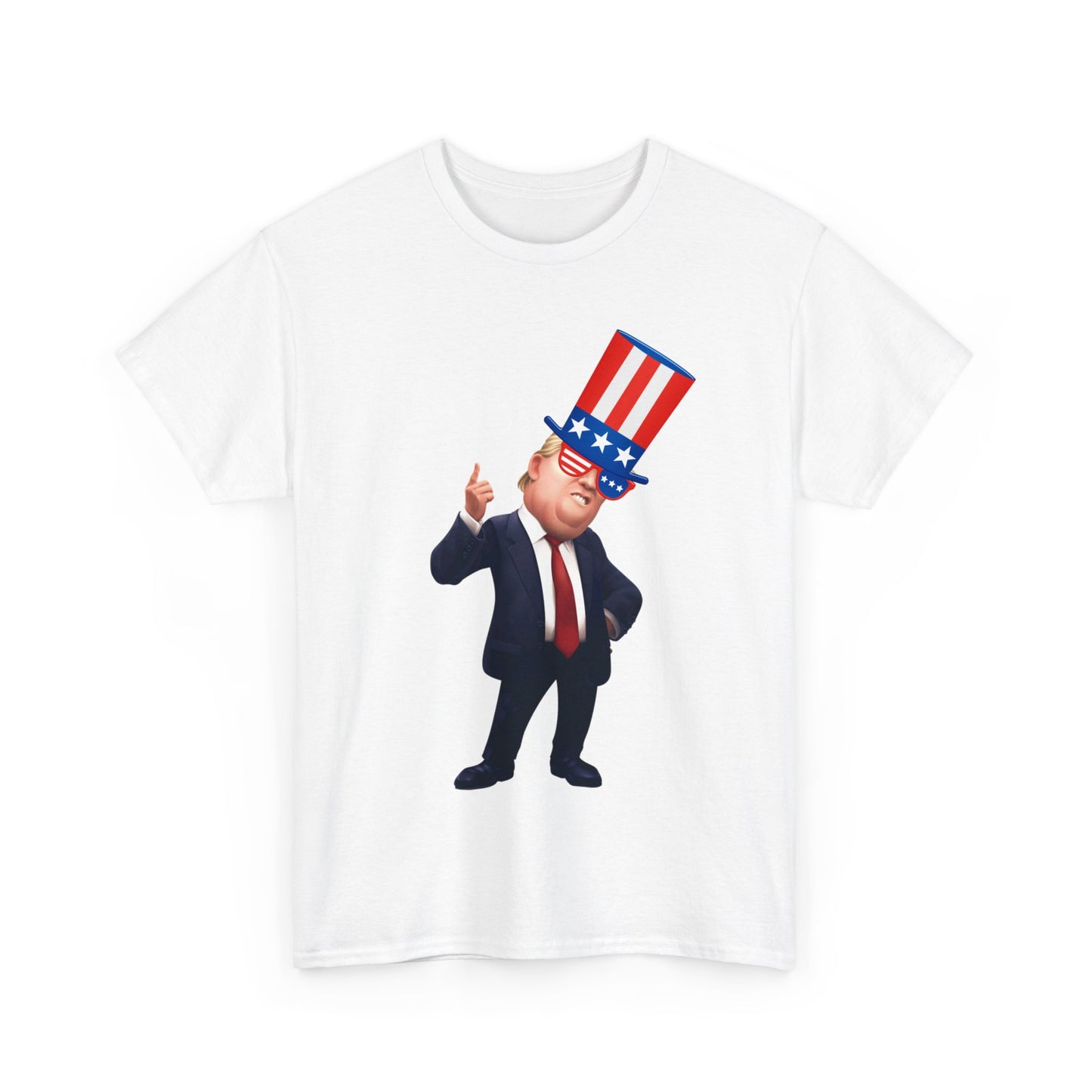 Trump Hat  Unisex Heavy Cotton Tee