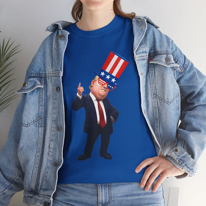 Trump Hat  Unisex Heavy Cotton Tee