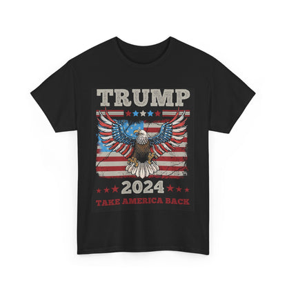 Trump Take America Back (Eagle) Unisex Heavy Cotton Tee