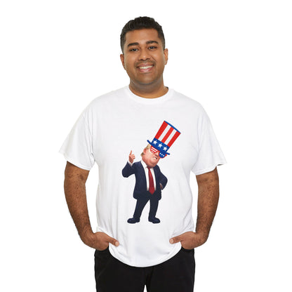 Trump Hat  Unisex Heavy Cotton Tee