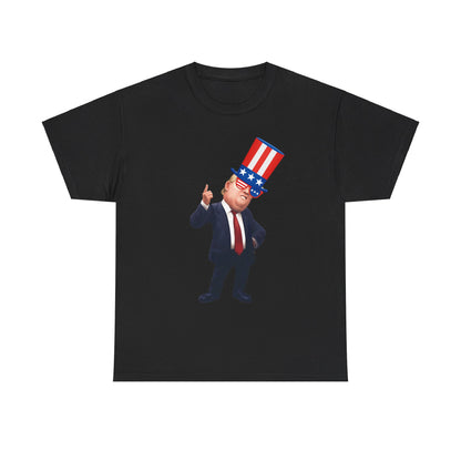 Trump Hat  Unisex Heavy Cotton Tee