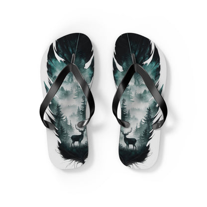 Feather With Essence of Nature Flip Flops