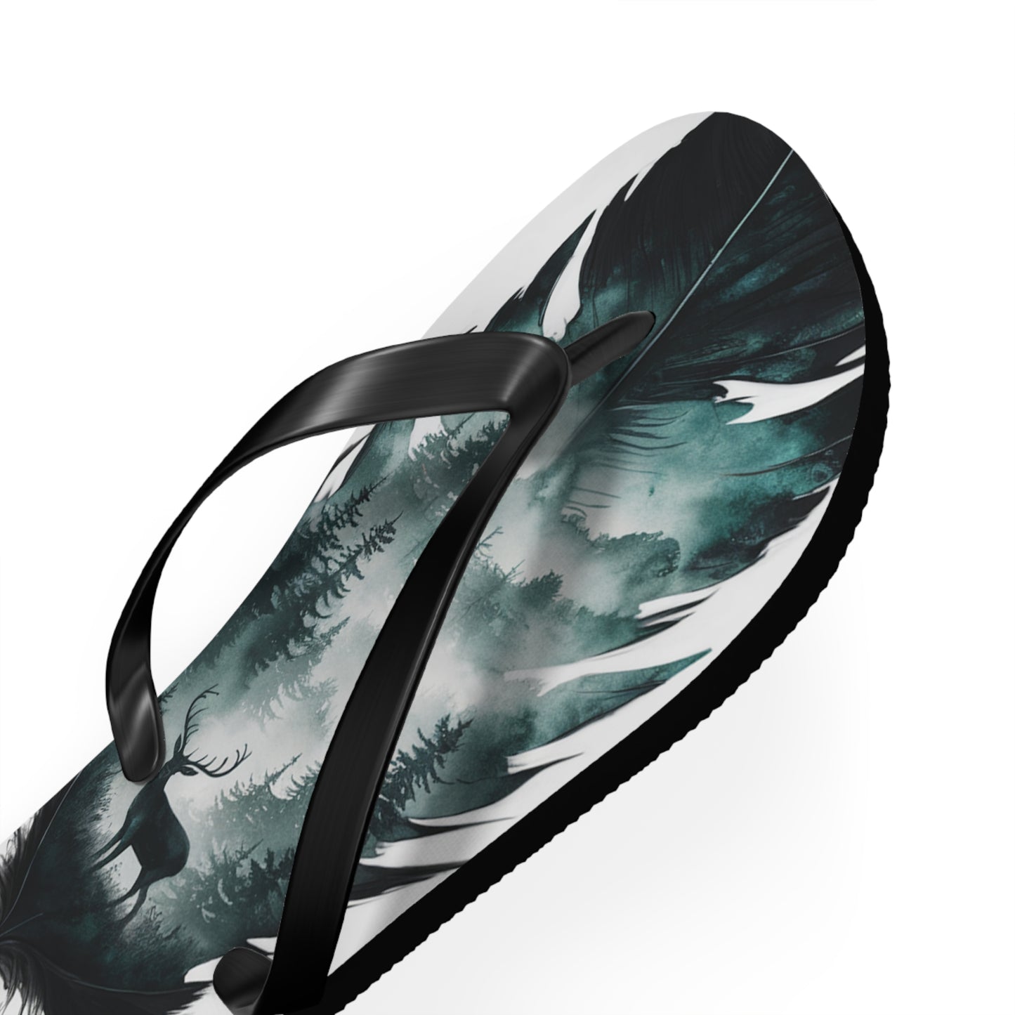 Feather With Essence of Nature Flip Flops