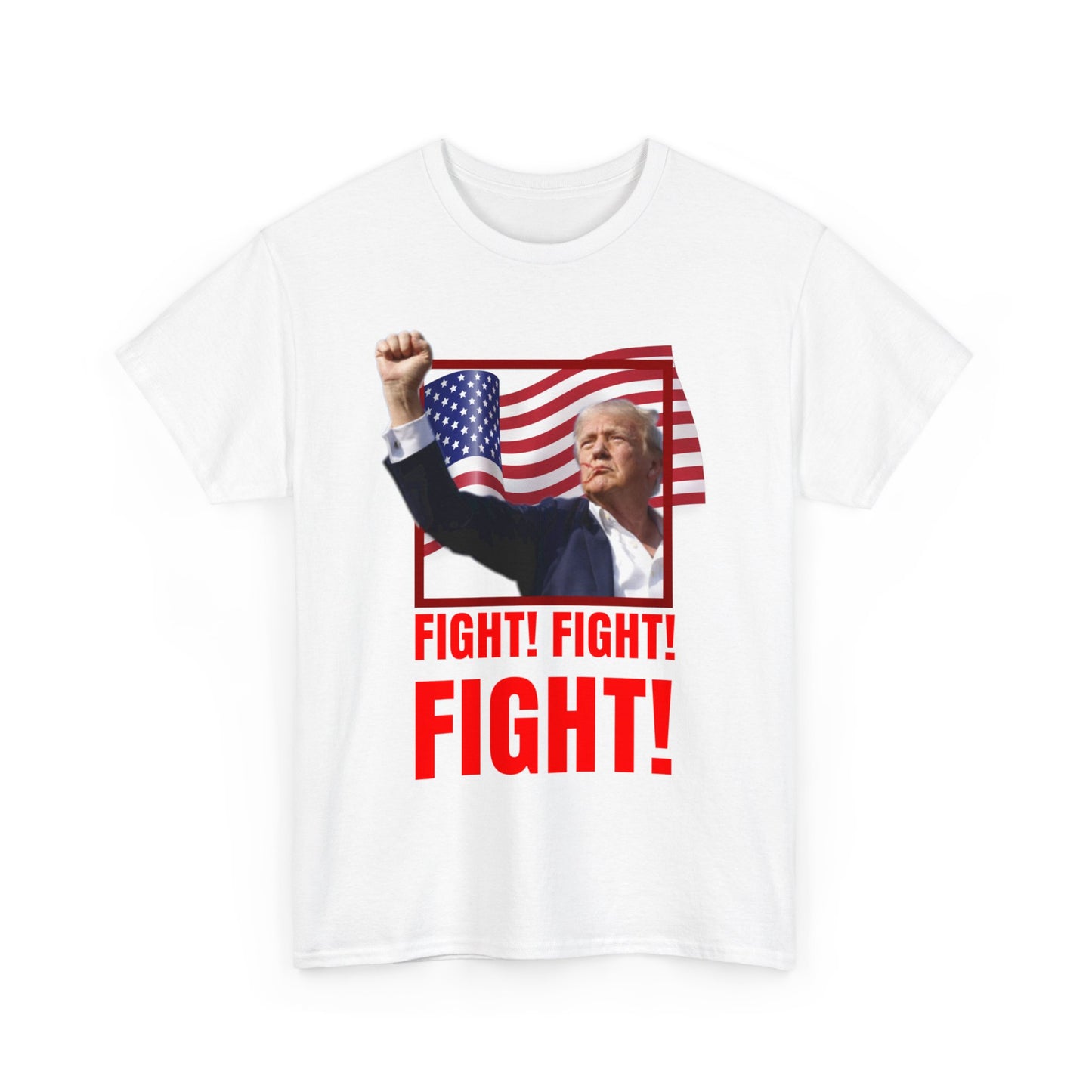 Official Trump Fight for USA Unisex Heavy Cotton Tee