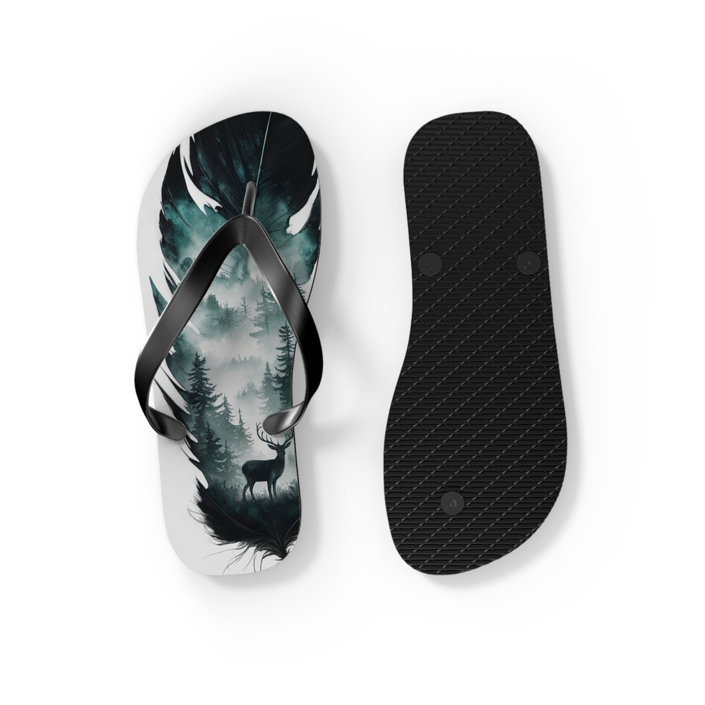 Feather With Essence of Nature Flip Flops