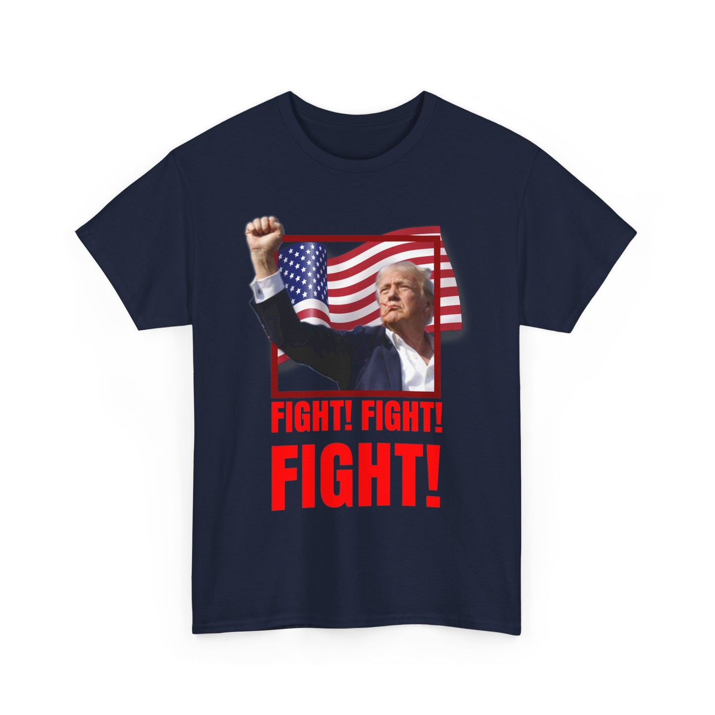 Official Trump Fight for USA Unisex Heavy Cotton Tee