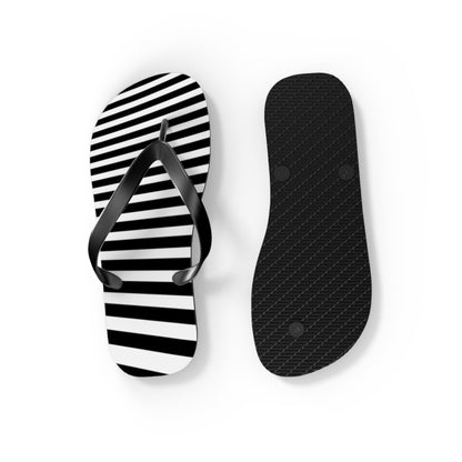 Black & White Men's Flip Flops