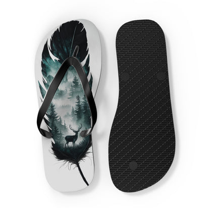 Feather With Essence of Nature Flip Flops