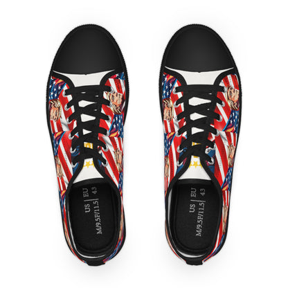 Trump Super Hero Men's Low Top Sneakers