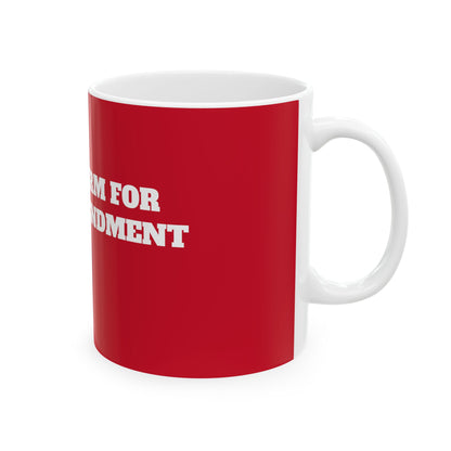 2nd Term for 2nd Amendment Red Ceramic Mug, (11oz, 15oz)