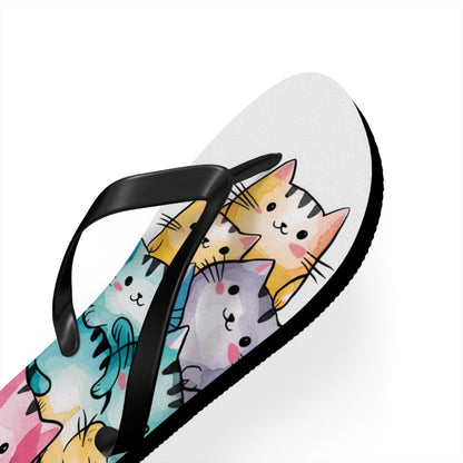 Smiling Cats Flip Flops