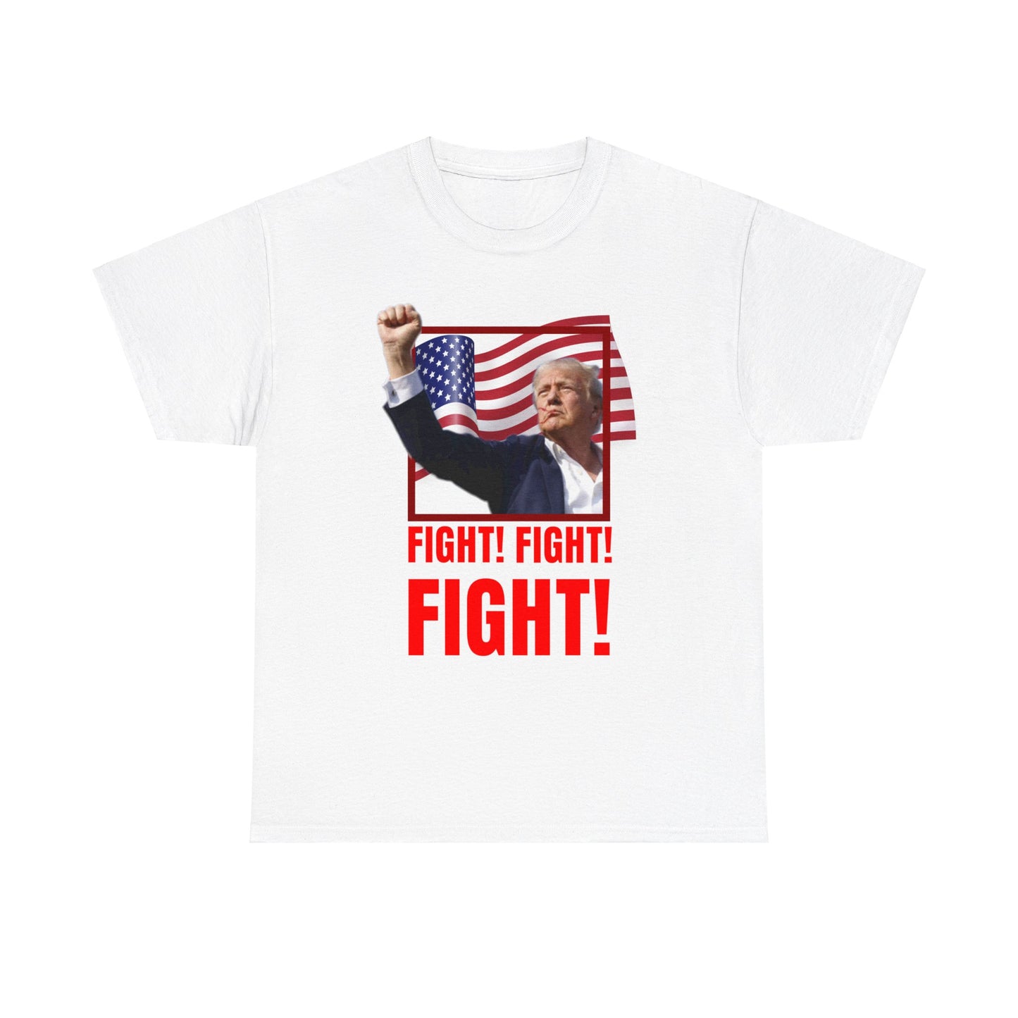 Official Trump Fight for USA Unisex Heavy Cotton Tee