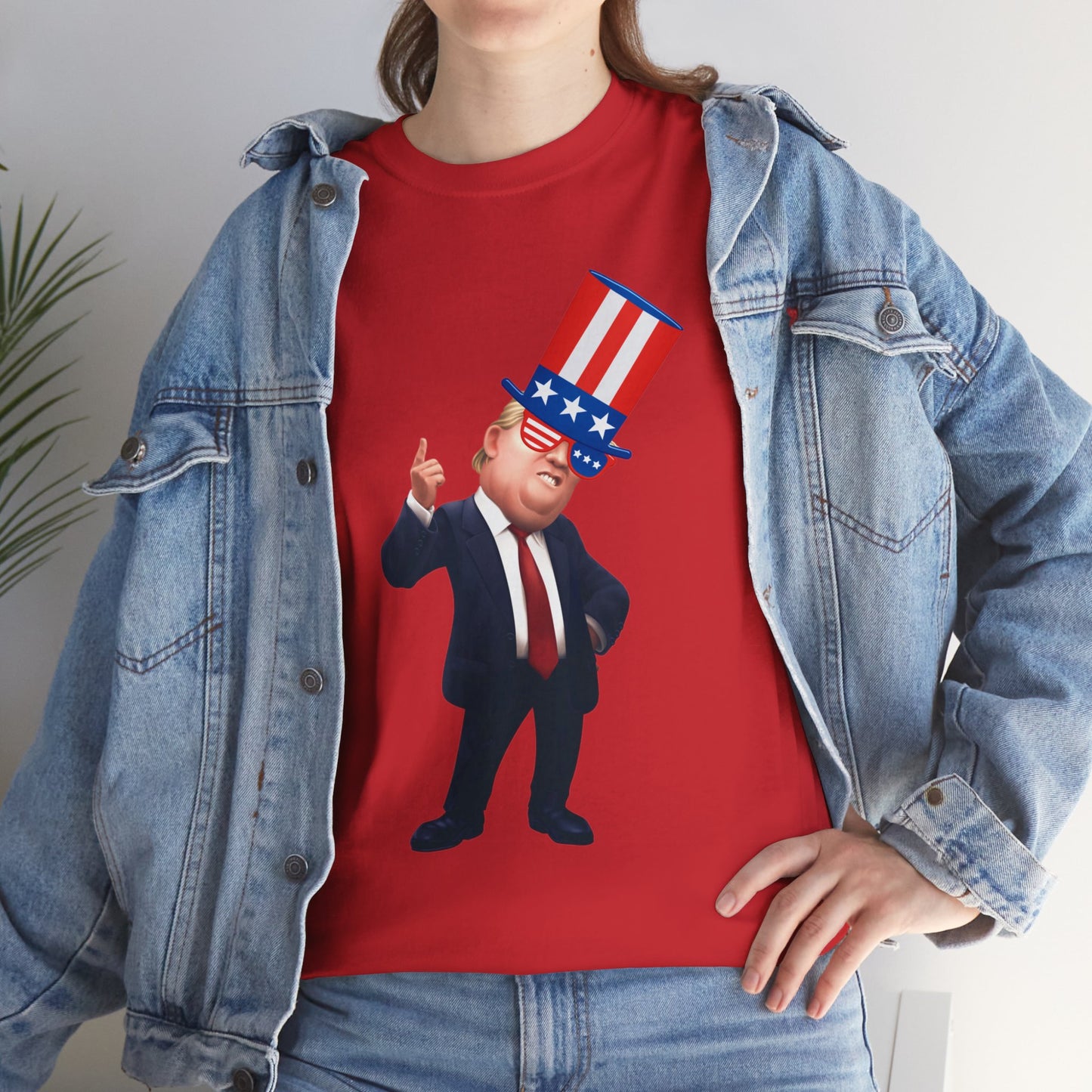 Trump Hat  Unisex Heavy Cotton Tee