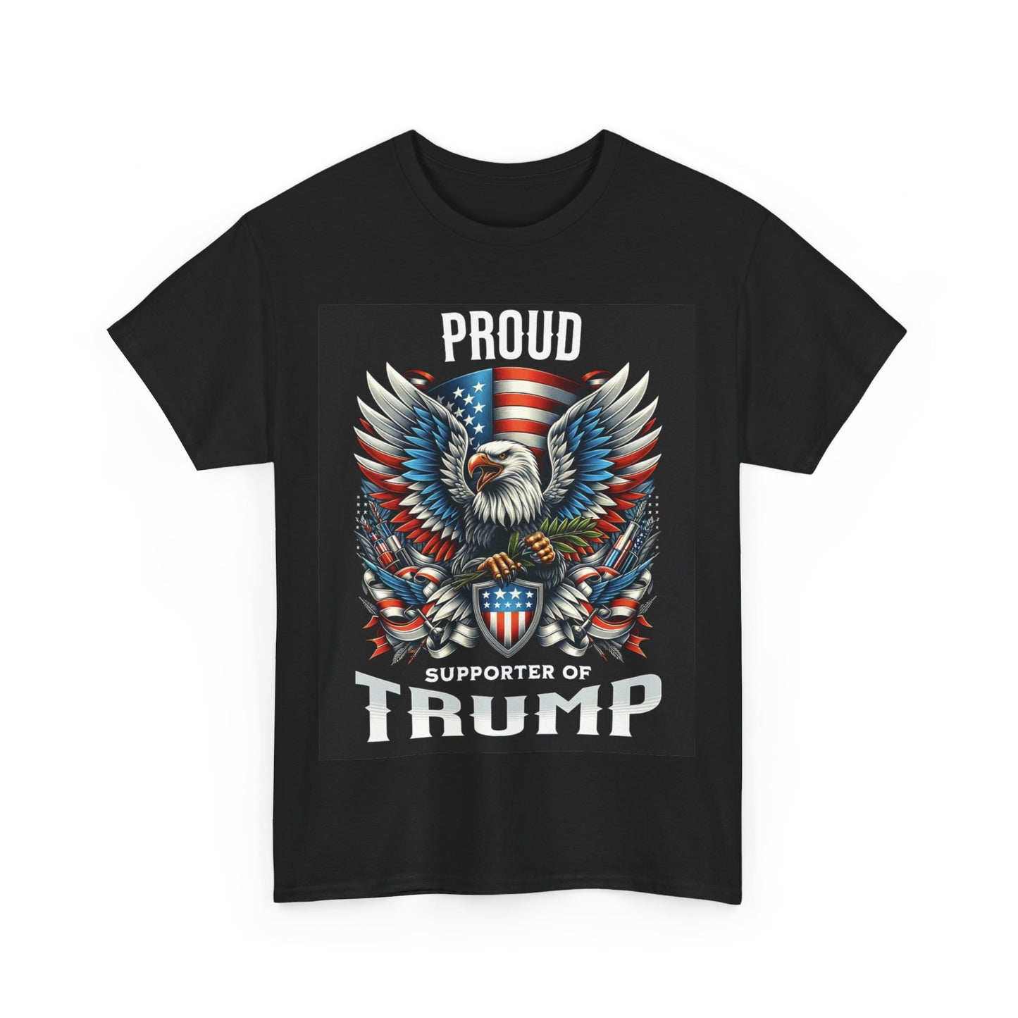 Proud Supporter of Trump Unisex Heavy Cotton Tee