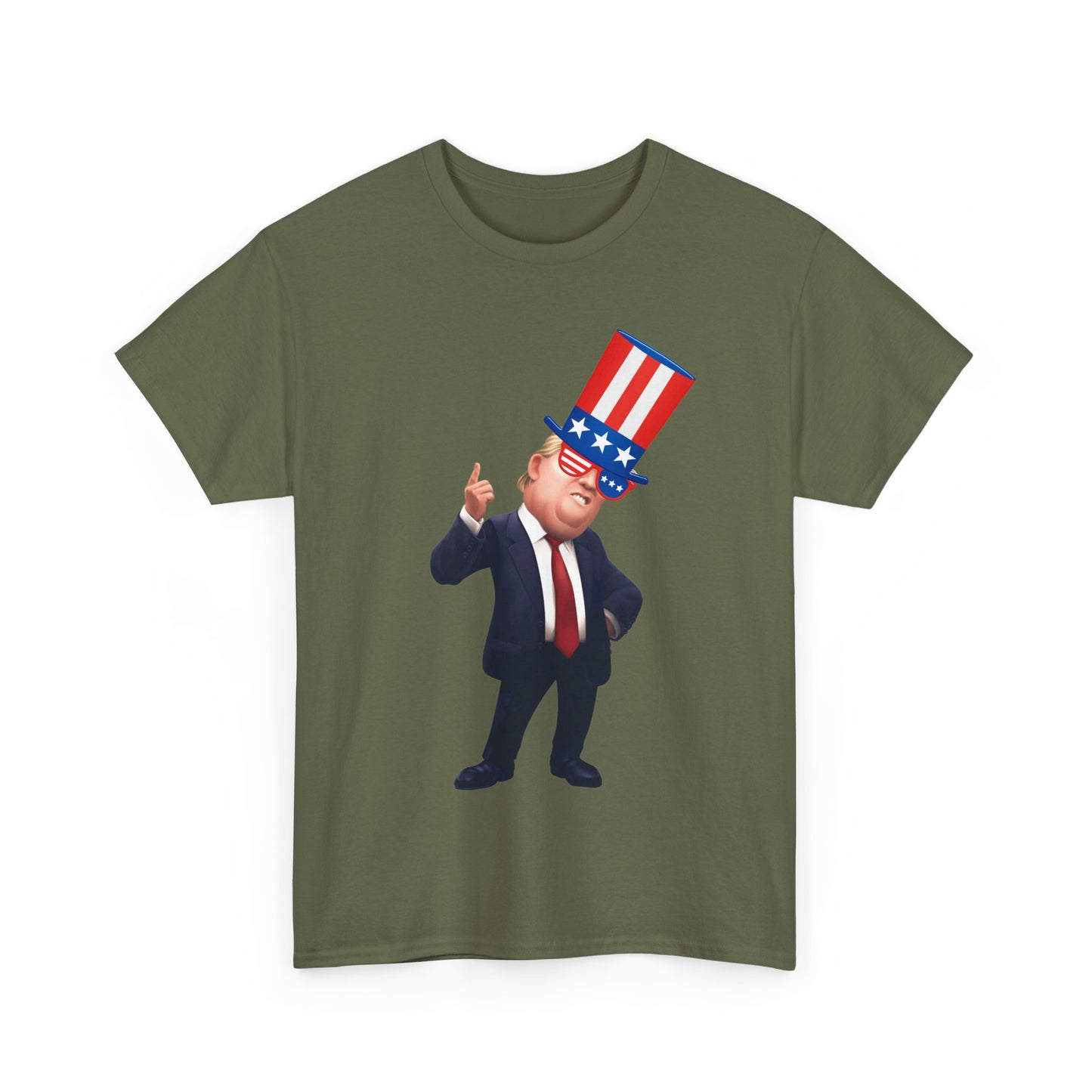 Trump Hat  Unisex Heavy Cotton Tee