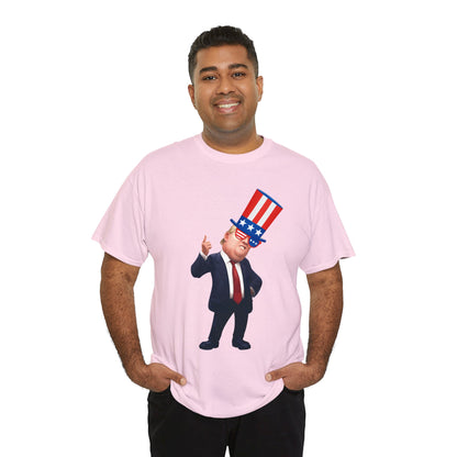 Trump Hat  Unisex Heavy Cotton Tee